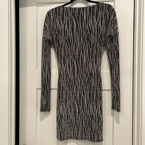 Sheer, shimmer glam dress